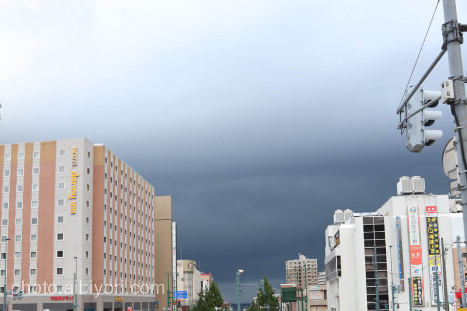 小樽の曇り空