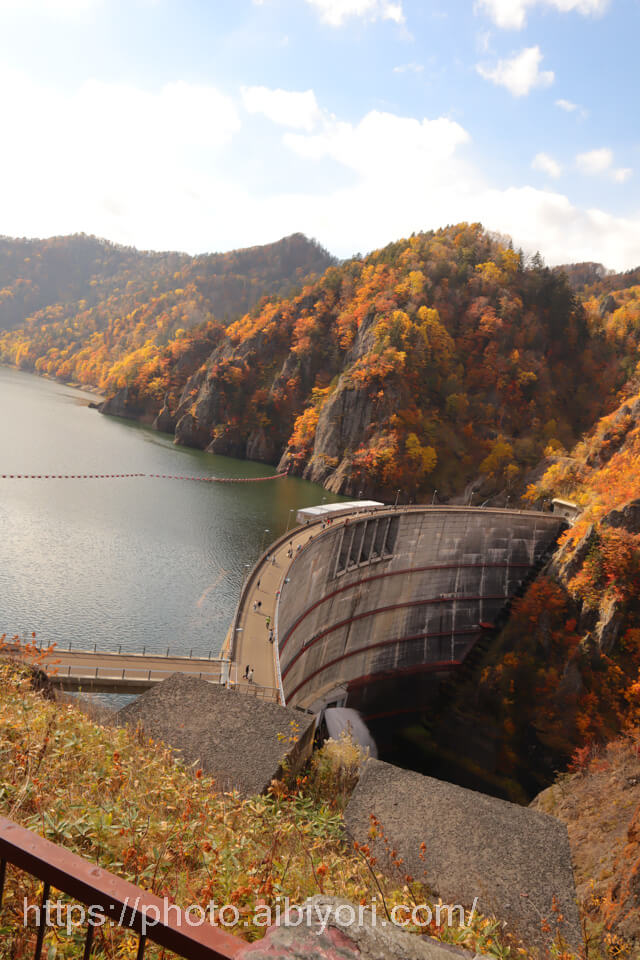 定山渓の紅葉